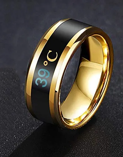 Earrings Yellow Chimes Yellow Chimes Band Ring for Mens Stainless Steel Ring for for Women Men Unisex 8