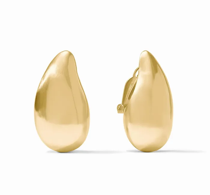 JULIE VOS Wave Clip Large Earrings