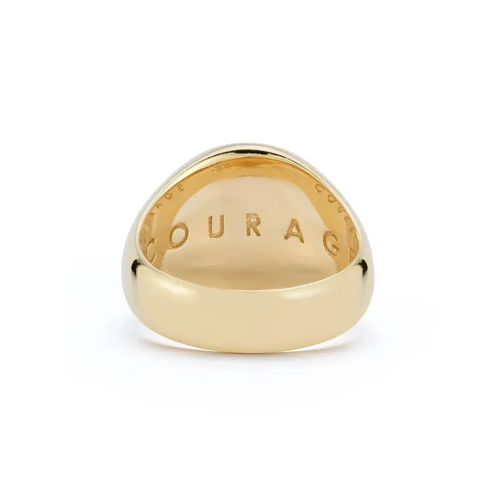 Rings Kate Collins Jewelry Courage Signet Ring