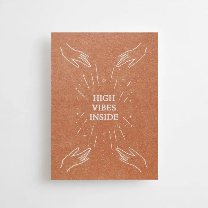 Anna Cosma Earrings High Vibes Inside Post Card