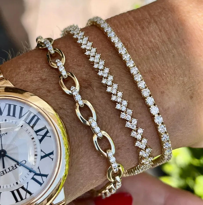 Carbon Hyde Bracelets Chevron Tennis Bracelet Carbon Hyde Bracelets Chevron Tennis Bracelet