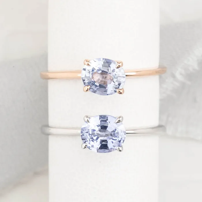 Envero Jewelry Rings Sara Ring 111ct Light Blue Oval Madagascar Sapphire 14K Rose Gold One of a kind Envero Jewelry Rings Sara Ring 111ct Light Blue Oval Madagascar Sapphire 14K Rose Gold One of a kind