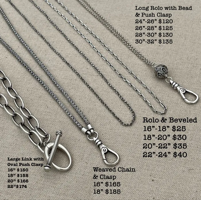 HeidiJHale Designs Charm Necklaces Sterling Silver Sacred Heart Charm