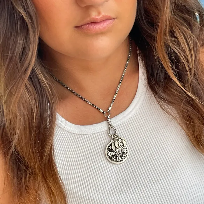HeidiJHale Designs Charm Necklaces Sterling Silver Sacred Heart Charm