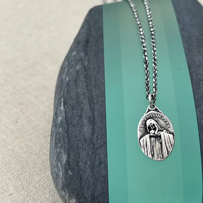 HeidiJHale Designs Charm Necklaces Sterling Silver Sacred Heart Charm