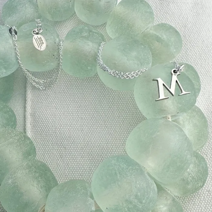 HeidiJHale Designs Necklaces Sterling Silver Tiny Initial Necklace HeidiJHale Designs Necklaces Sterling Silver Tiny Initial Necklace