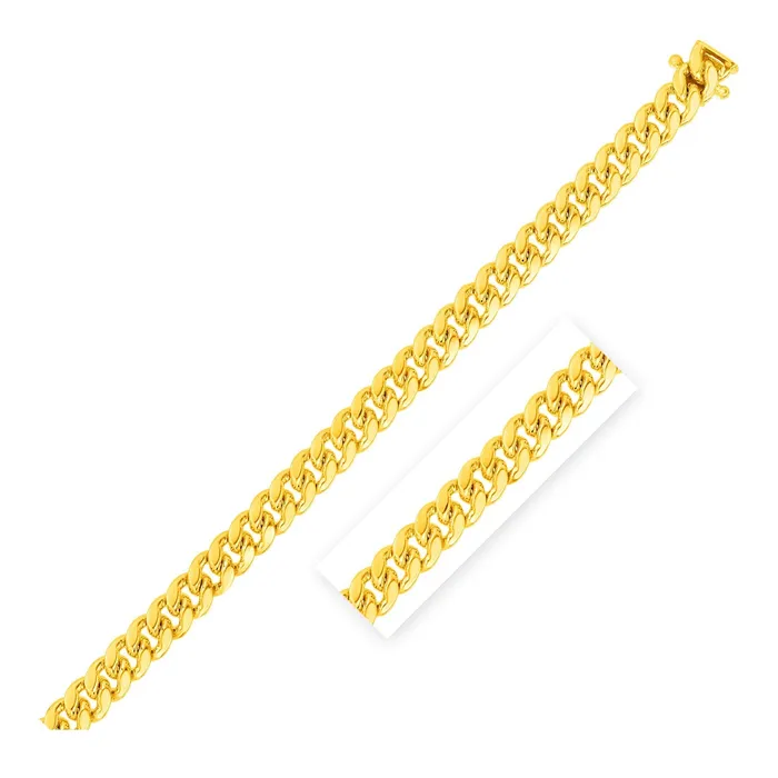 MayaMila Earrings 40mm 14k Yellow Gold Classic Miami Cuban Chain