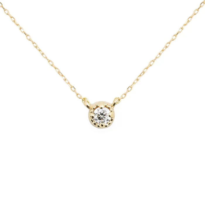 Necklaces Dahlia Diamond Solitaire Necklace Envero Jewelry
