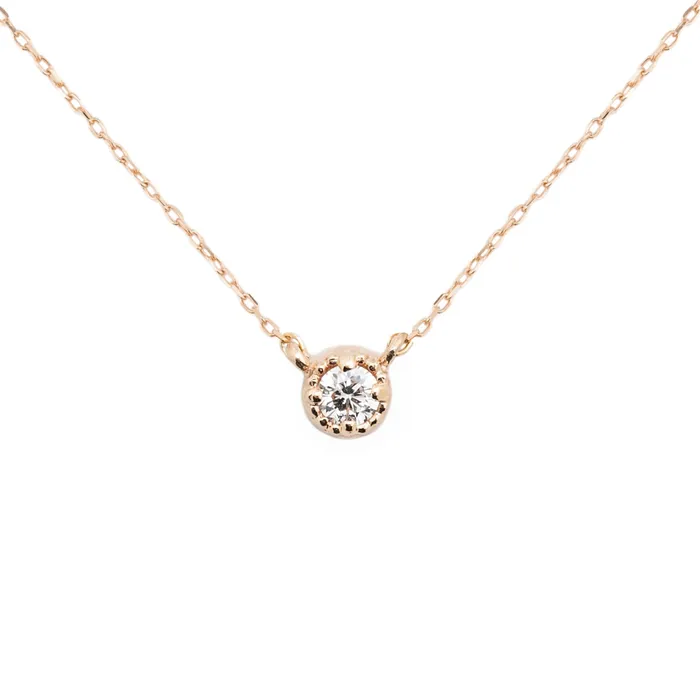 Necklaces Dahlia Diamond Solitaire Necklace Envero Jewelry
