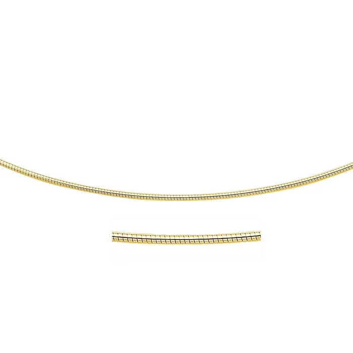 Necklaces MayaMila 14k Yellow Gold Necklace in a Round Omega Chain Style Necklaces MayaMila 14k Yellow Gold Necklace in a Round Omega Chain Style