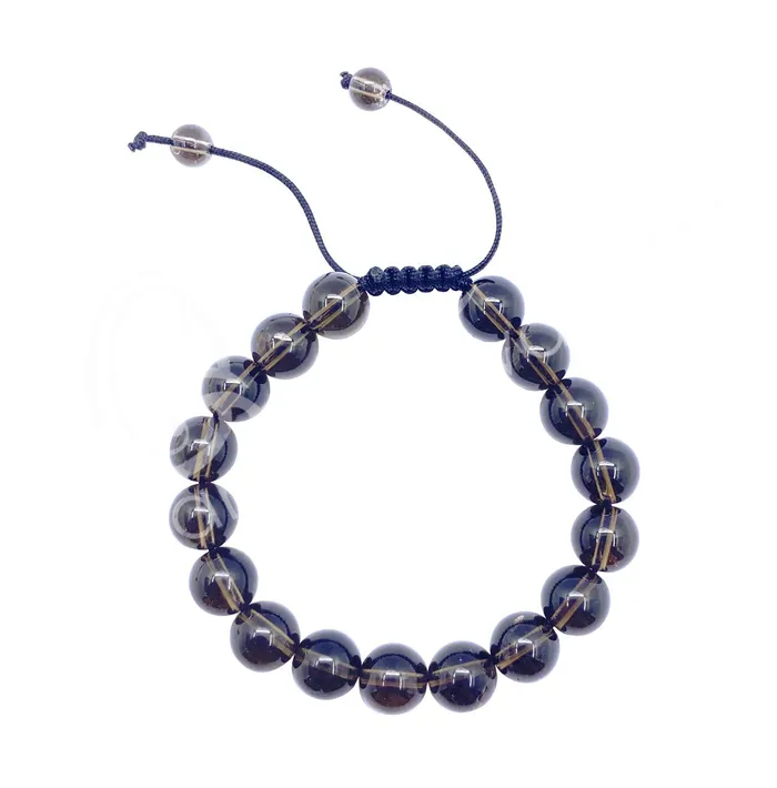 Oceanic Linkways Bracelets Smoky Quartz Adjustable Bracelet 10MM