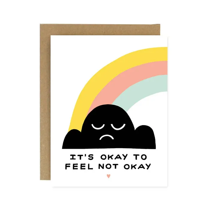 Okay Not Okay Card Worthwhile Paper Earrings