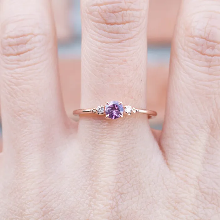 Rings Envero Jewelry Estel Ring 035ct Pink Umba Sapphire 14k Rose Gold Rings Envero Jewelry Estel Ring 035ct Pink Umba Sapphire 14k Rose Gold
