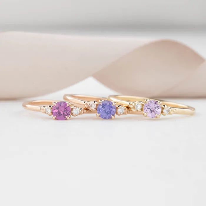 Rings Envero Jewelry Estel Ring 035ct Pink Umba Sapphire 14k Rose Gold Rings Envero Jewelry Estel Ring 035ct Pink Umba Sapphire 14k Rose Gold