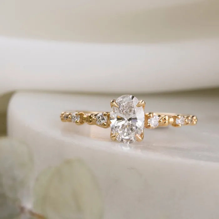 Rings Envero Jewelry Wisteria Ring 070ct Lab Diamond 14k Yellow Gold One of a kind Rings Envero Jewelry Wisteria Ring 070ct Lab Diamond 14k Yellow Gold One of a kind