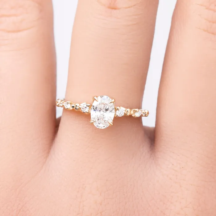 Rings Envero Jewelry Wisteria Ring 070ct Lab Diamond 14k Yellow Gold One of a kind Rings Envero Jewelry Wisteria Ring 070ct Lab Diamond 14k Yellow Gold One of a kind