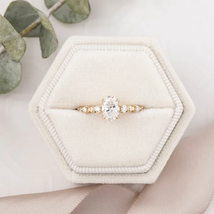 Rings Envero Jewelry Wisteria Ring 070ct Lab Diamond 14k Yellow Gold One of a kind Rings Envero Jewelry Wisteria Ring 070ct Lab Diamond 14k Yellow Gold One of a kind