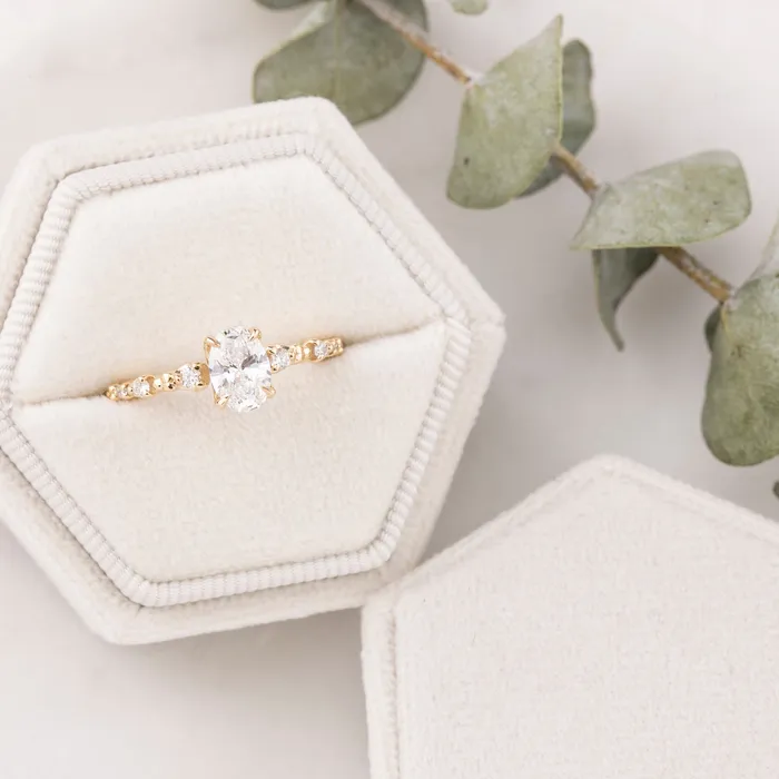 Rings Envero Jewelry Wisteria Ring 070ct Lab Diamond 14k Yellow Gold One of a kind Rings Envero Jewelry Wisteria Ring 070ct Lab Diamond 14k Yellow Gold One of a kind