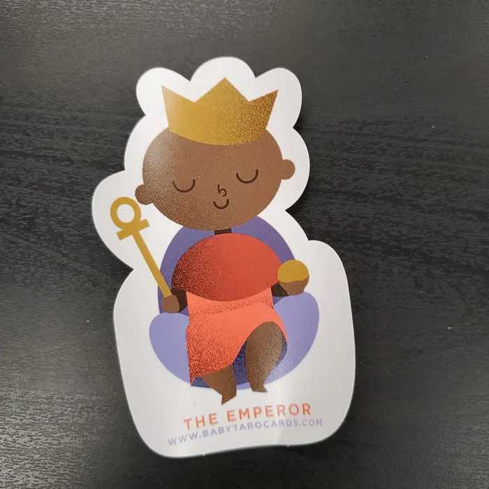 Rings The Emperor Sticker Baby Tarot