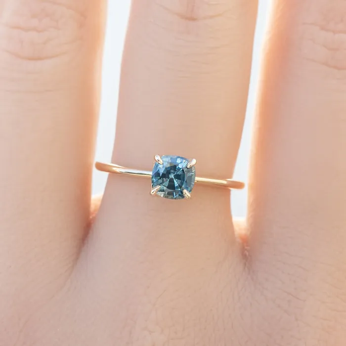 Sara Ring 097ct Teal Blue Montana Sapphire 14K Yellow Gold One of a kind Envero Jewelry Rings Sara Ring 097ct Teal Blue Montana Sapphire 14K Yellow Gold One of a kind Envero Jewelry Rings