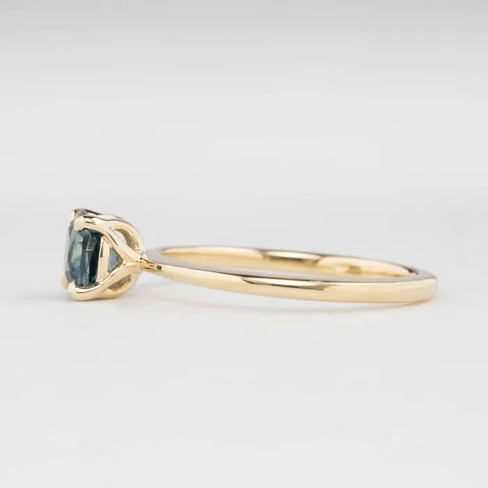 Sara Ring 097ct Teal Blue Montana Sapphire 14K Yellow Gold One of a kind Envero Jewelry Rings Sara Ring 097ct Teal Blue Montana Sapphire 14K Yellow Gold One of a kind Envero Jewelry Rings