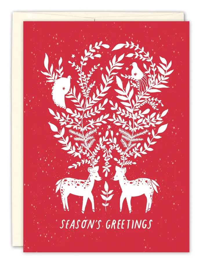 Seasons Greetings Holiday Card Biely Shoaf Earrings