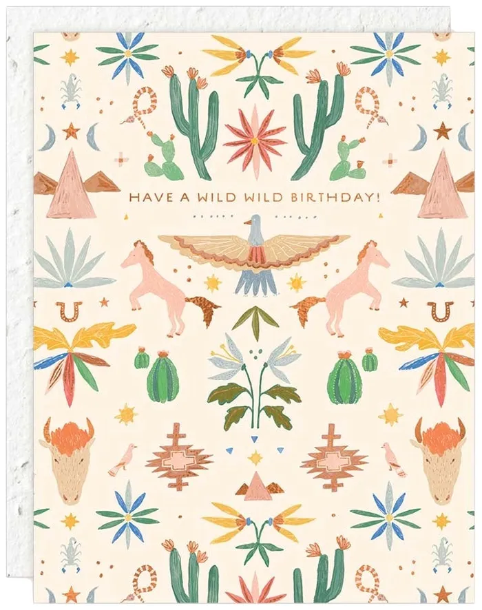 Seedlings Earrings Wild Birthday Card