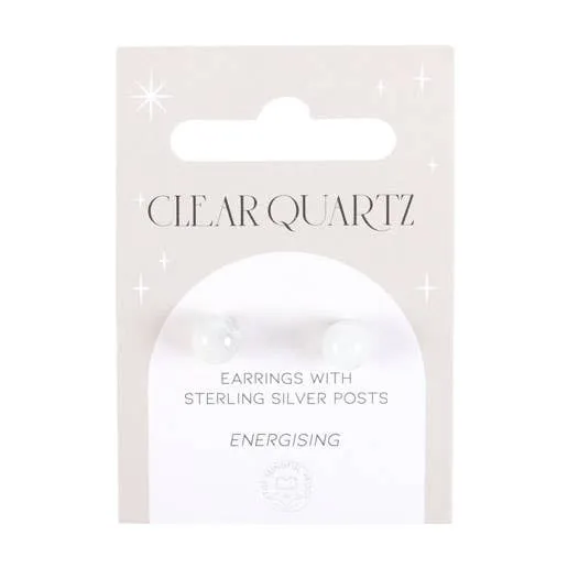 Something Different Wholesale Earrings Clear Quartz Semi Precious Crystal Earrings