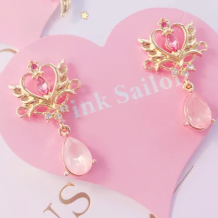 Sorasol Pink Sailor Earrings