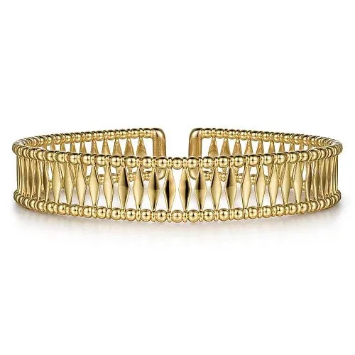 14K Yellow Gold Bujukan Cuff Bracelet GABRIEL CO Bracelets