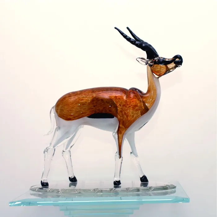 Barbaro Alessandro Necklaces Crystal and gold antelope Model B
