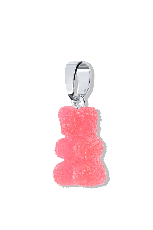 Crystal Haze Jewelry EU Fizzy Nostalgia Bear Classic connector Silver plated Cherry Rings
