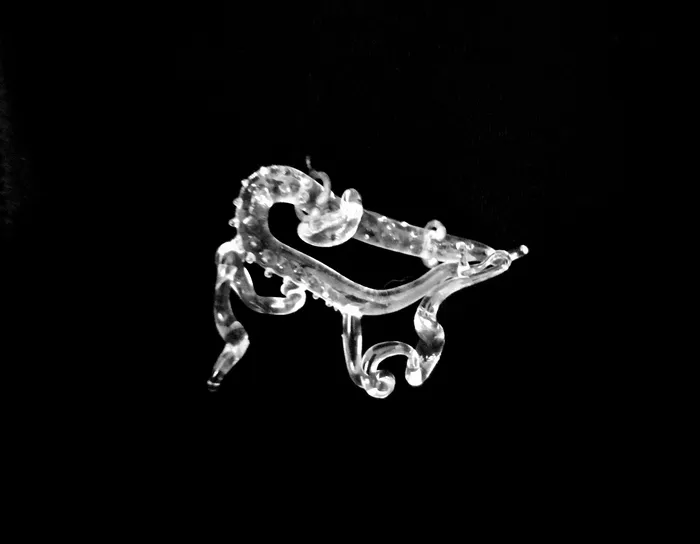 Earrings MARIA MARISCAL Albedo Earcuff vidrio y plata