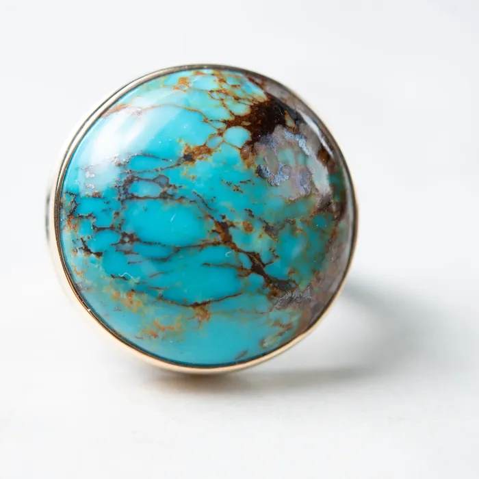 Jamie Joseph Jamie Joseph Round Kingman Turquoise Ring Rings