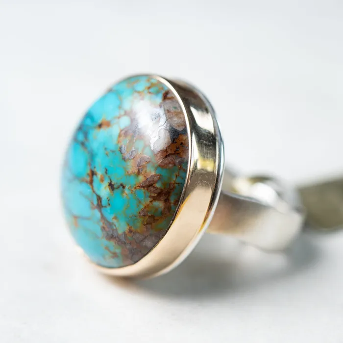 Jamie Joseph Jamie Joseph Round Kingman Turquoise Ring Rings
