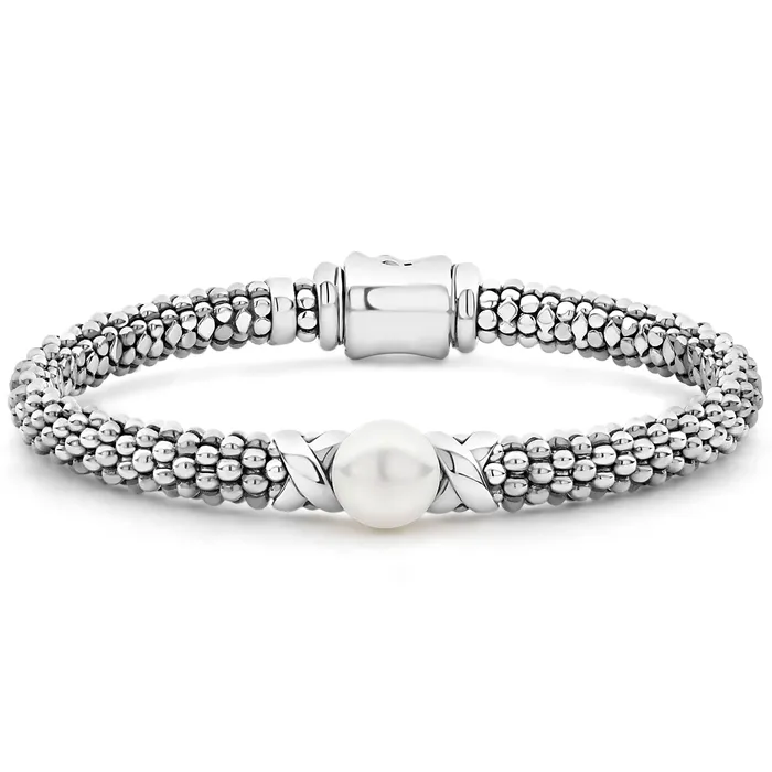 Luna Silver X Pearl Caviar Bracelet 6mm LAGOS Bracelets