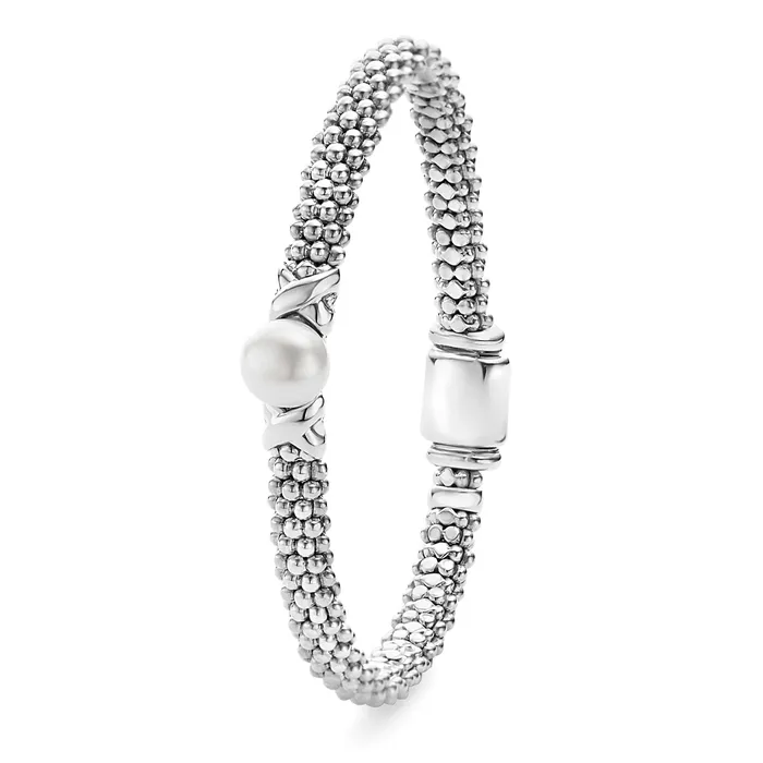 Luna Silver X Pearl Caviar Bracelet 6mm LAGOS Bracelets