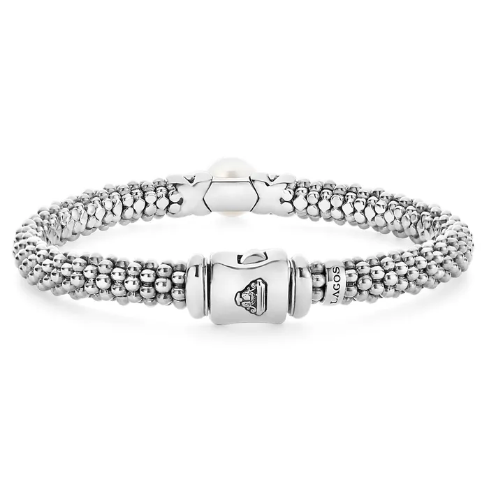 Luna Silver X Pearl Caviar Bracelet 6mm LAGOS Bracelets