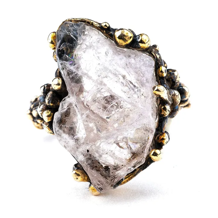 Morganite Band Ring Unique Piece Giardinoblu Rings