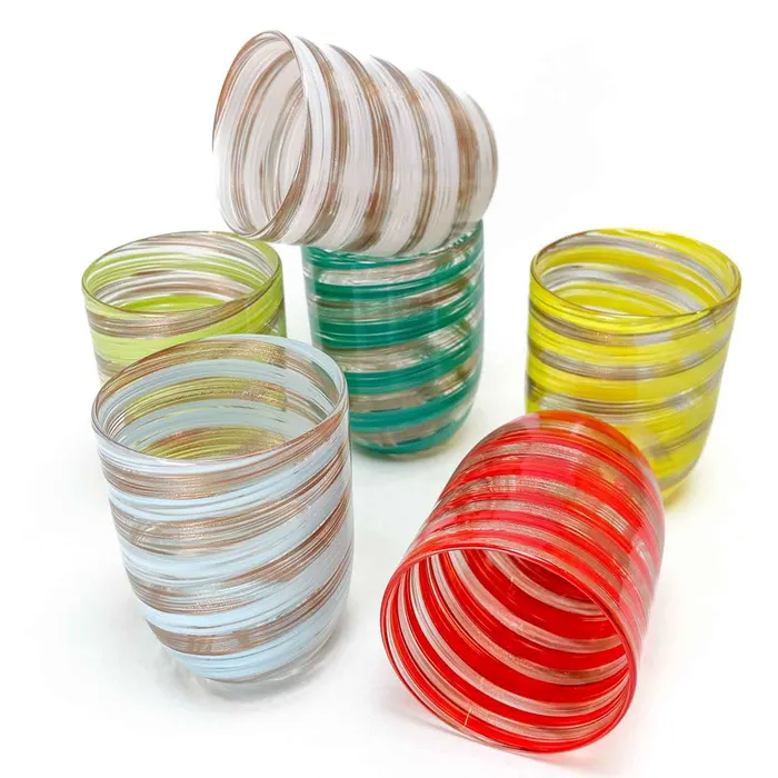 MuranoVitrum Earrings San Giorgio Glasses set of six