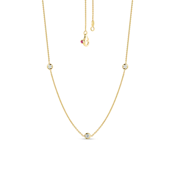 Necklaces Diamonds By The Inch Necklace in Yellow Gold ROBERTO COIN