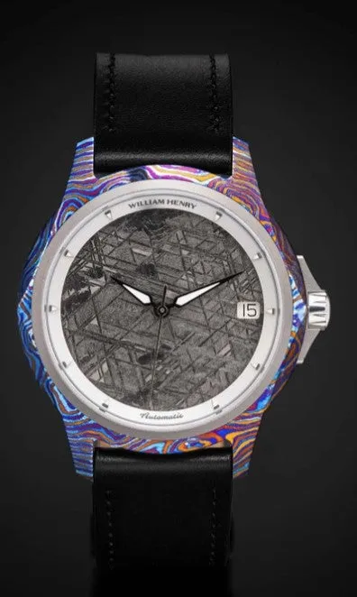 Necklaces WILLIAM HENRY LLC Legacy Meteorite MokuTi Wristwatch with Gibeon Meteorite dial Necklaces WILLIAM HENRY LLC Legacy Meteorite MokuTi Wristwatch with Gibeon Meteorite dial