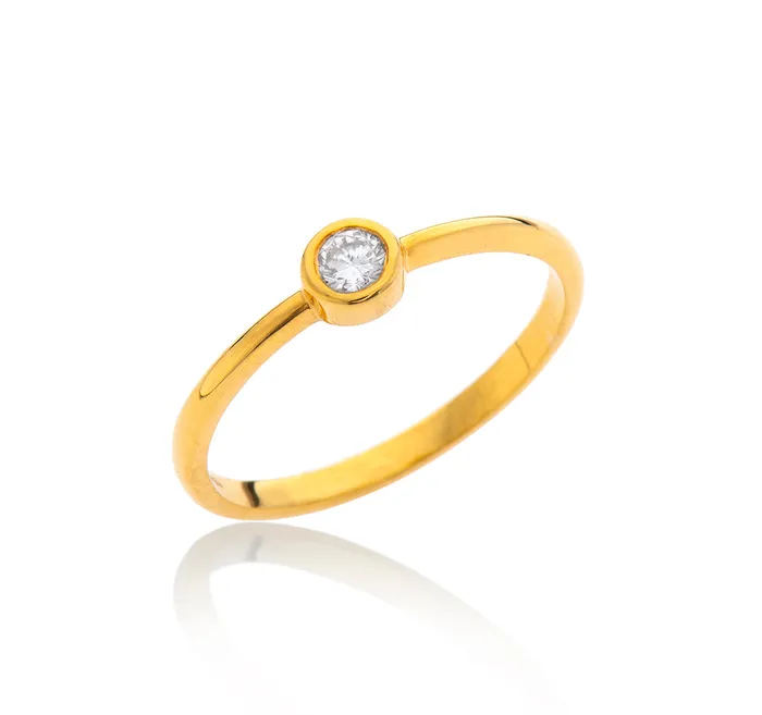 Rings Nava Zahavi Nava Zahavi Yellow Gold Diamond Eternity Ring