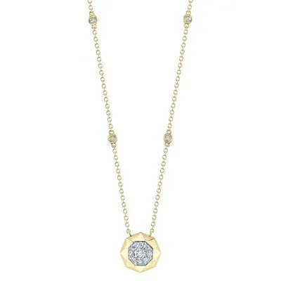 SHY CREATIONS Necklaces 034CT DIAMOND OCTAGON NECKLACE
