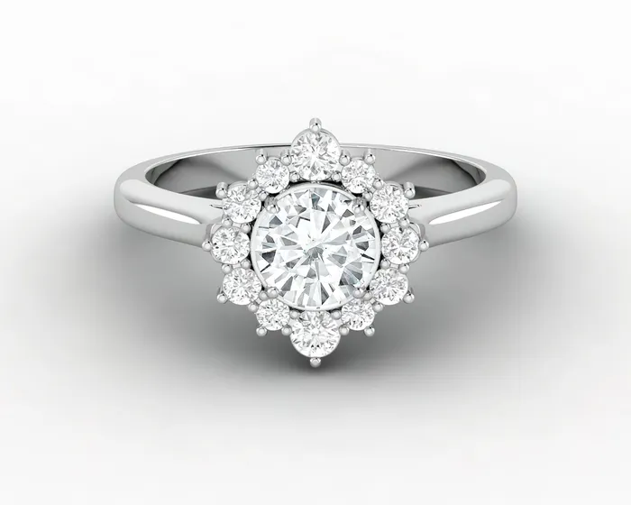Solaris 065 Ct Round Cut Engagement Ring Sapheena Jewelry Rings