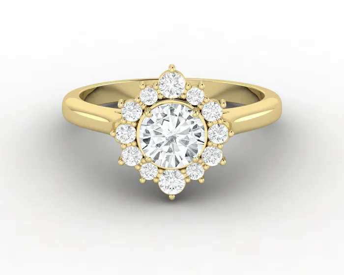 Solaris 065 Ct Round Cut Engagement Ring Sapheena Jewelry Rings