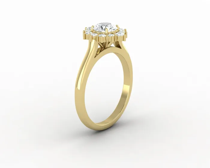 Solaris 065 Ct Round Cut Engagement Ring Sapheena Jewelry Rings