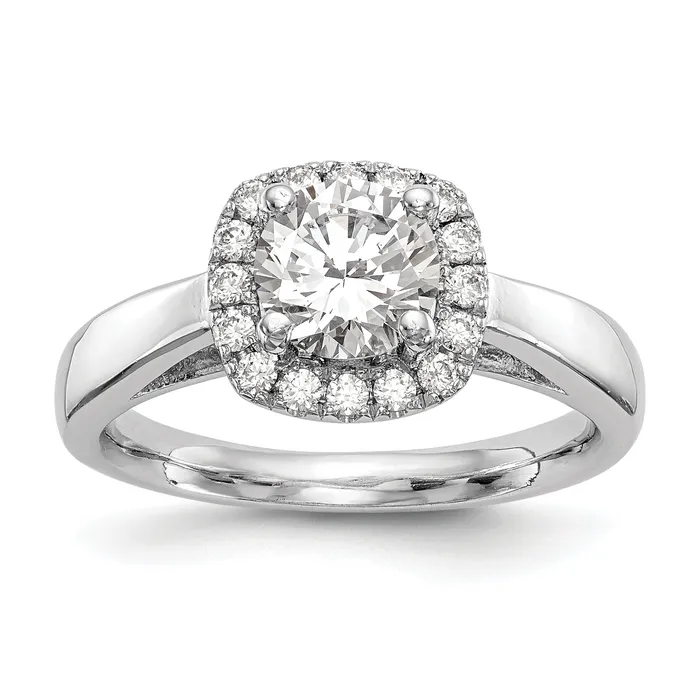 020ct CZ Solid Real 14K White Gold Round Halo Engagement Ring Goldia Rings 020ct CZ Solid Real 14K White Gold Round Halo Engagement Ring Goldia Rings