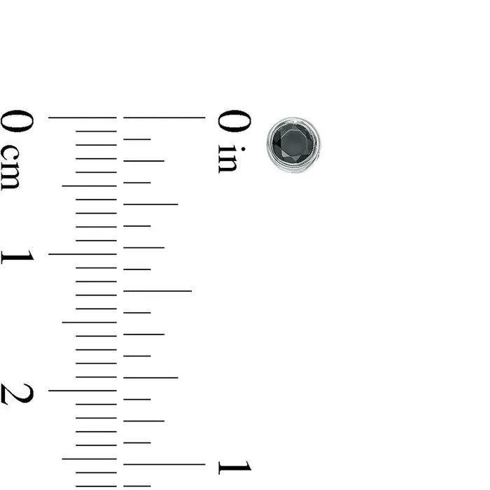 025 CT TW Enhanced Black Diamond BezelSet Solitaire Stud Earrings in 10K White Gold Goldia Earrings 025 CT TW Enhanced Black Diamond BezelSet Solitaire Stud Earrings in 10K White Gold Goldia Earrings