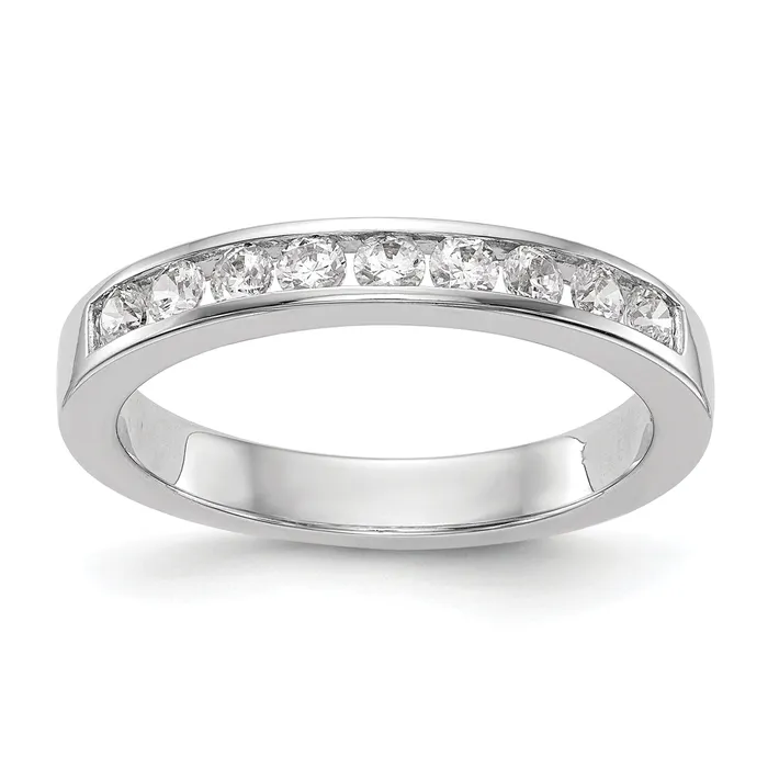 032ct CZ Solid Real 14k White Gold Wedding Wedding Band Ring Goldia Rings 032ct CZ Solid Real 14k White Gold Wedding Wedding Band Ring Goldia Rings